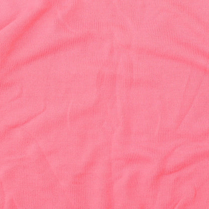 Florida Collection Womens Pink Round Neck Acrylic Cardigan Jumper Size M
