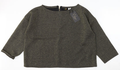 William Tallissime Womens Grey Round Neck Viscose Pullover Jumper Size 14