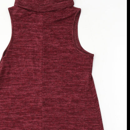 George Womens Red Polyester Trapeze & Swing Size 14 Roll Neck