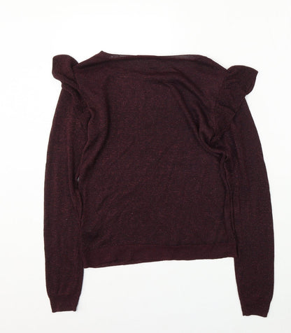 Womens UK Size 6 NEXT Purple Pullover Jumper