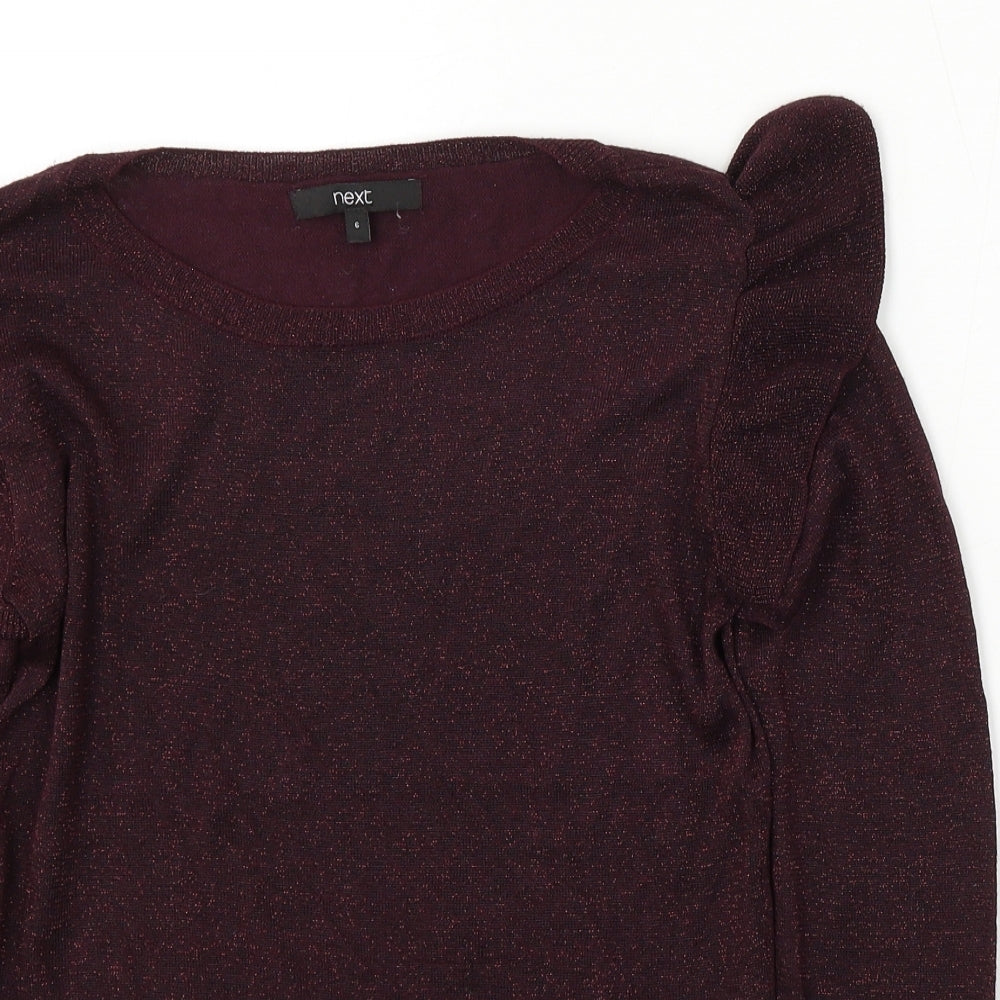 Womens UK Size 6 NEXT Purple Pullover Jumper