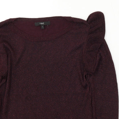 Womens UK Size 6 NEXT Purple Pullover Jumper