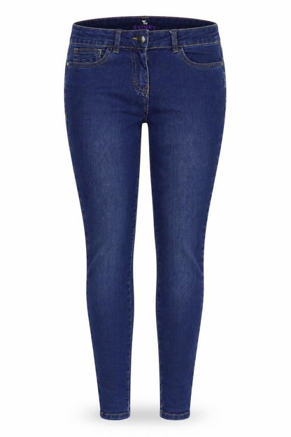 Womens UK Size 8 TU Regular Fit Skinny Blue Jeans