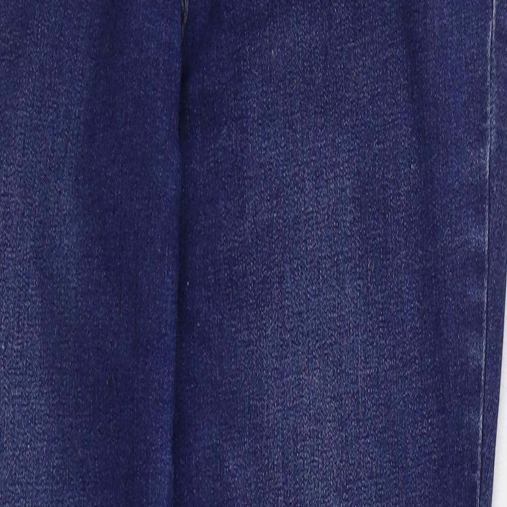 TU Womens Blue Cotton Skinny Jeans Size 8 L28 in Regular Button