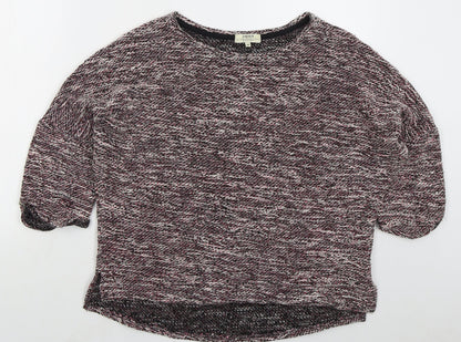 Womens UK Size M Papaya Pink Pullover Jumper