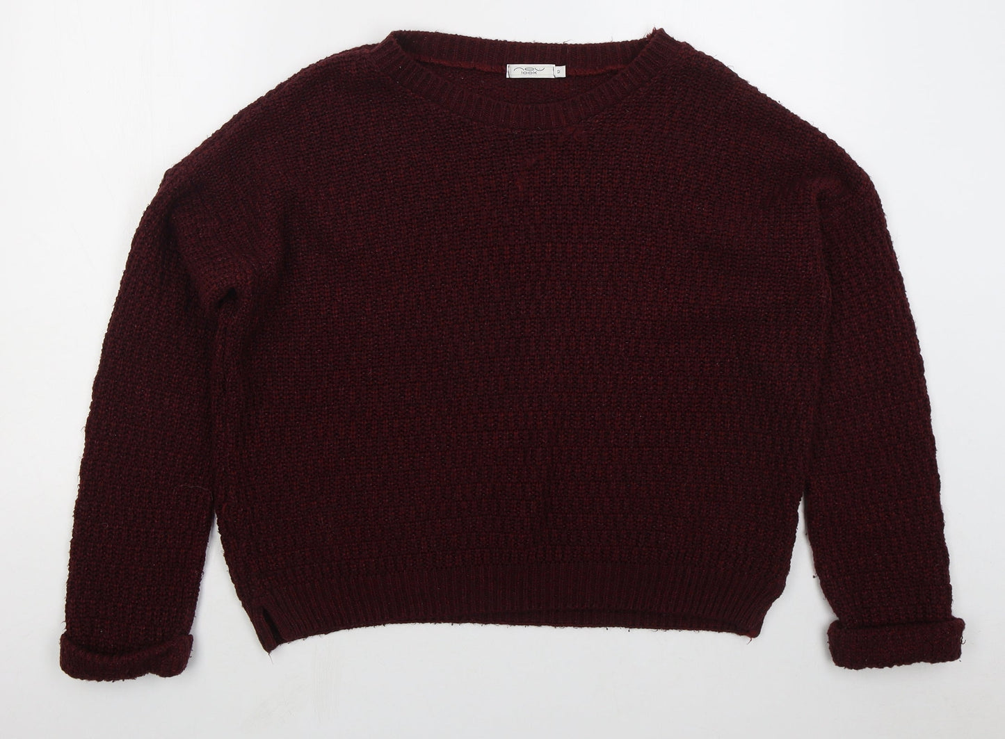 Womens UK Size 12 NEXT Red Pullover Jumper