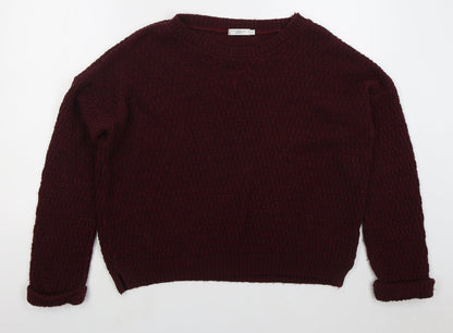Womens UK Size 12 NEXT Red Pullover Jumper