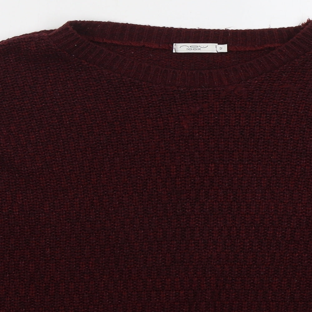 Womens UK Size 12 NEXT Red Pullover Jumper