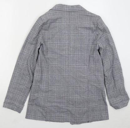 Primark Womens Blue Check Jacket Size 10
