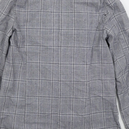 Primark Womens Blue Check Jacket Size 10