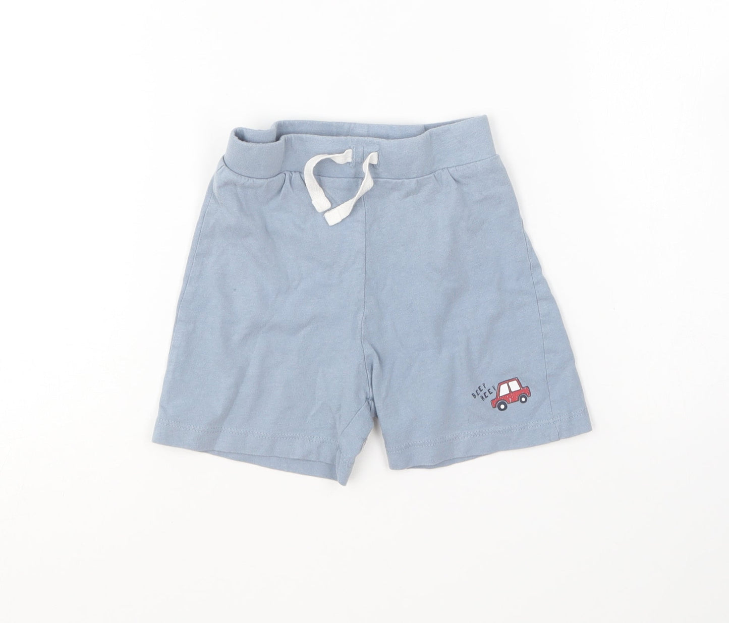 Primark Baby Blue Cotton Cropped Trousers Size 18-24 Months