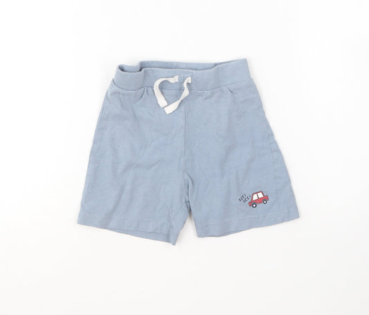 Primark Baby Blue Cotton Cropped Trousers Size 18-24 Months