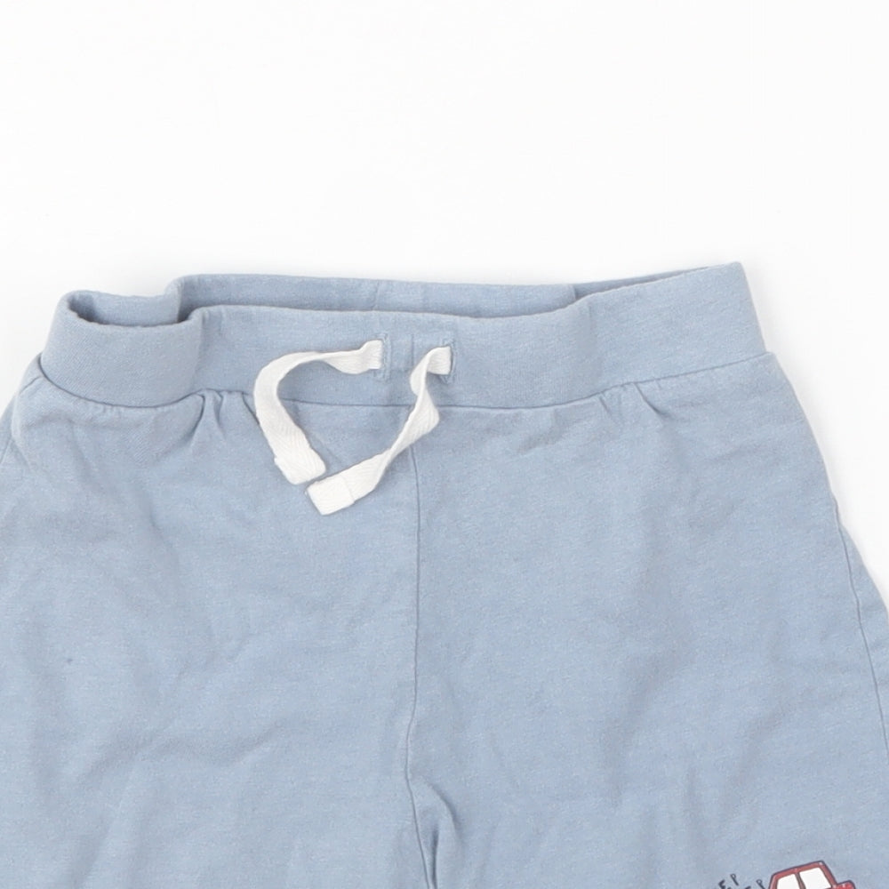 Primark Baby Blue Cotton Cropped Trousers Size 18-24 Months