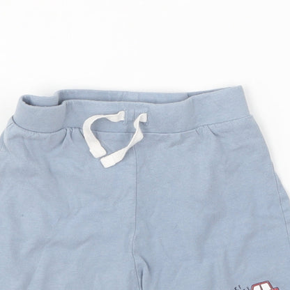 Primark Baby Blue Cotton Cropped Trousers Size 18-24 Months