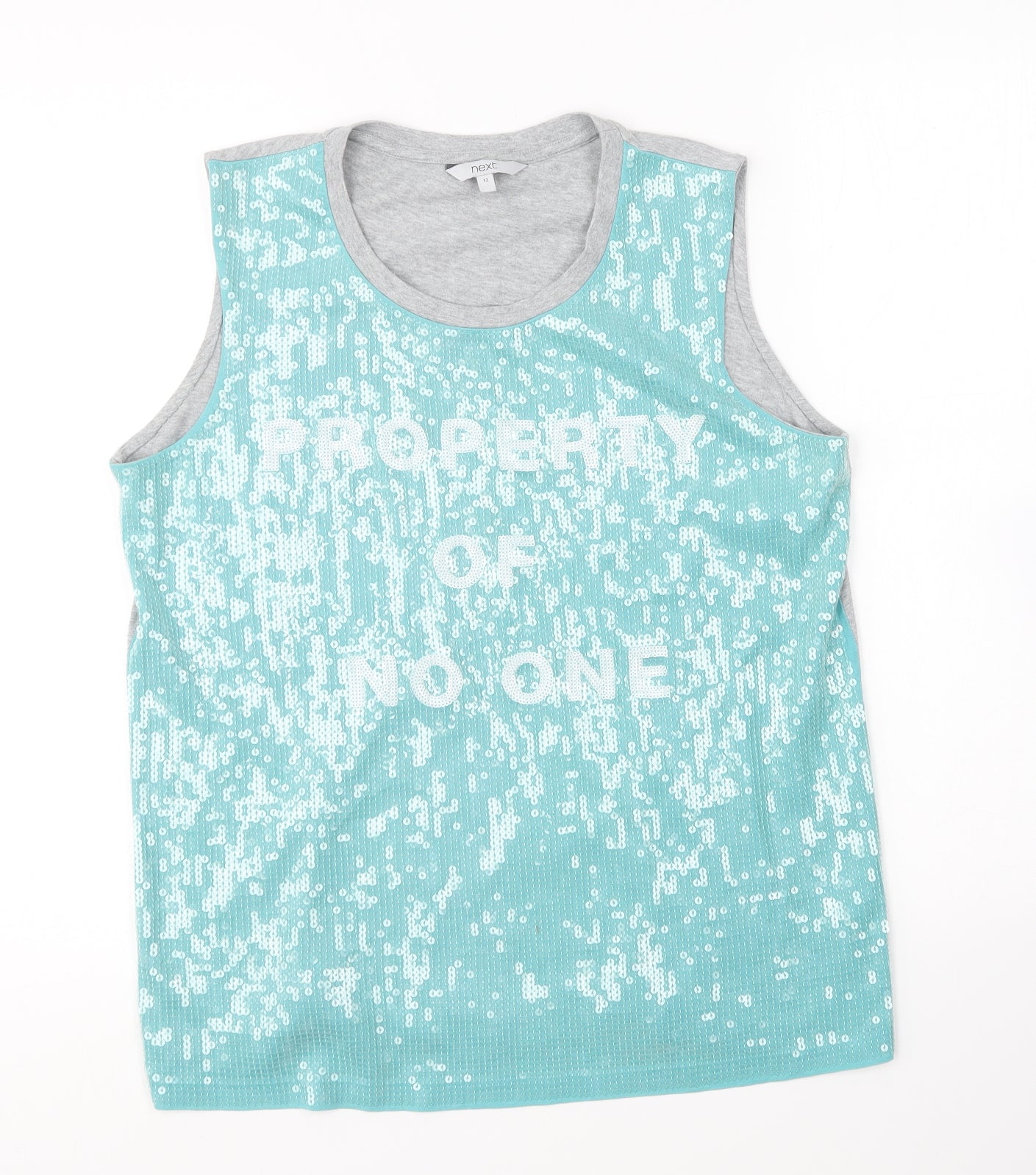 Womens UK Size 12 NEXT Blue Basic T-Shirt