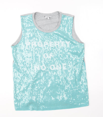 Womens UK Size 12 NEXT Blue Basic T-Shirt