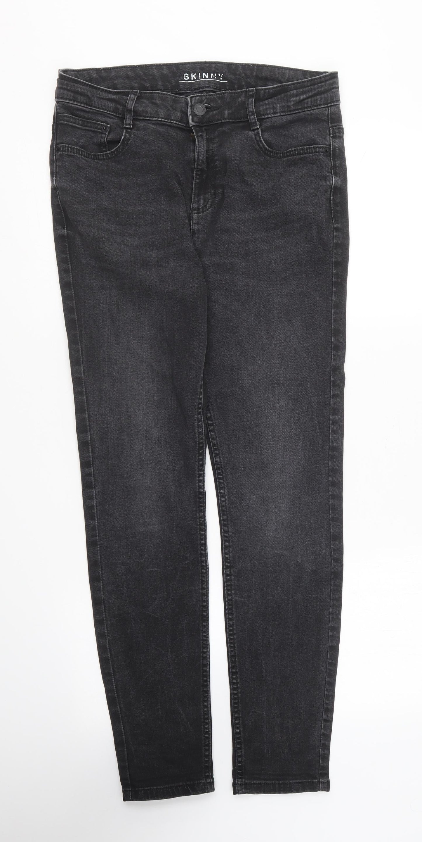 Womens UK Size 12 Marks and Spencer Regular Fit Skinny Black Jeans