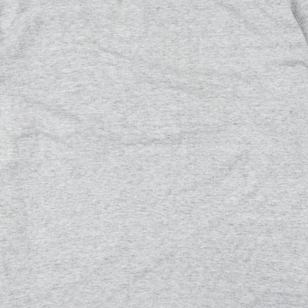 H&M Mens Grey Round Neck Cotton Pullover Jumper Size L