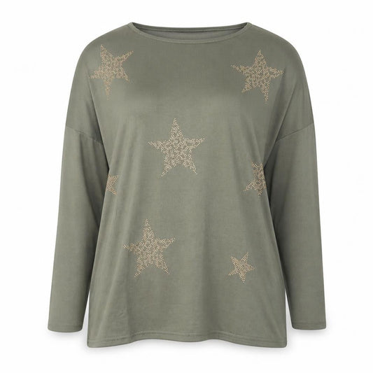 Womens UK Size M New Look Green Pullover Jumper