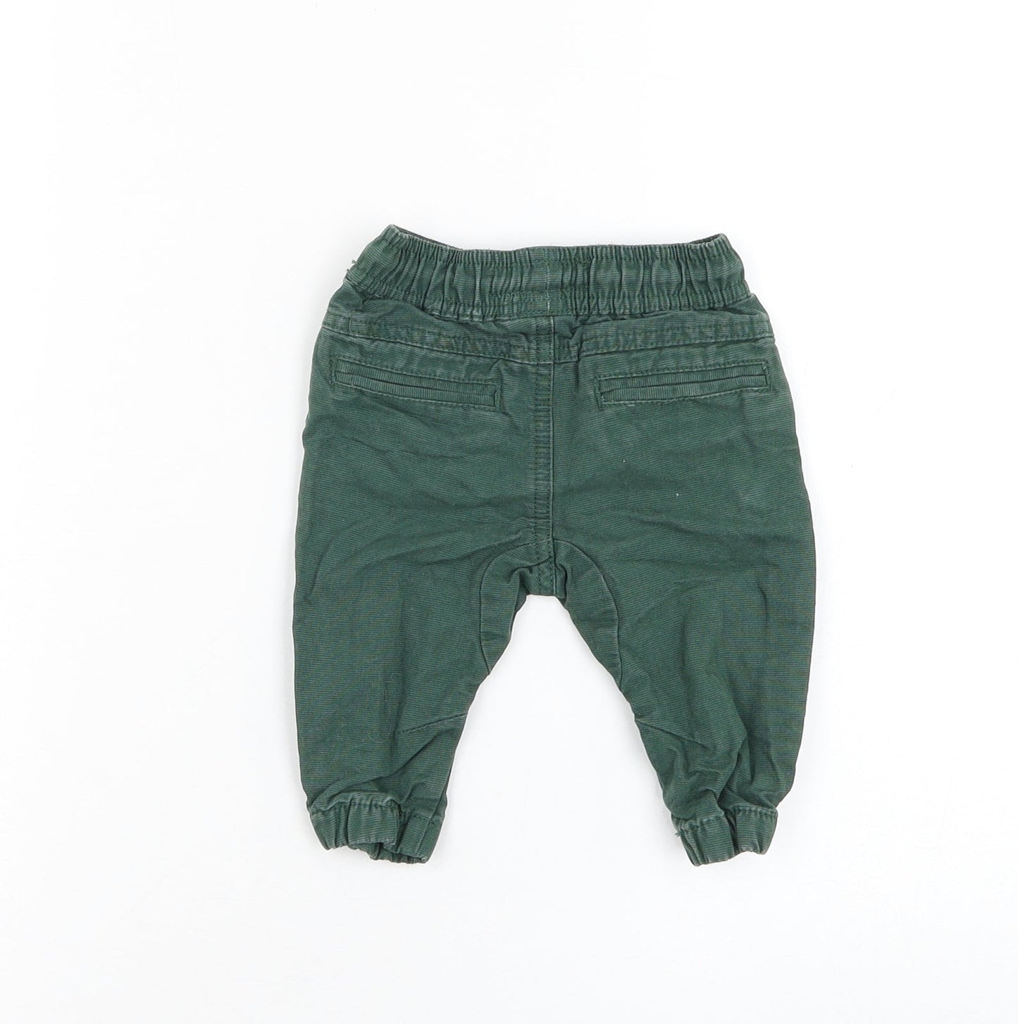 NEXT Boys Green Cotton Capri Trousers Size 3-6 Months Pullover