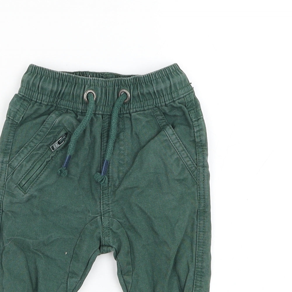 NEXT Boys Green Cotton Capri Trousers Size 3-6 Months Pullover