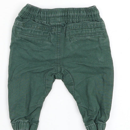 NEXT Boys Green Cotton Capri Trousers Size 3-6 Months Pullover