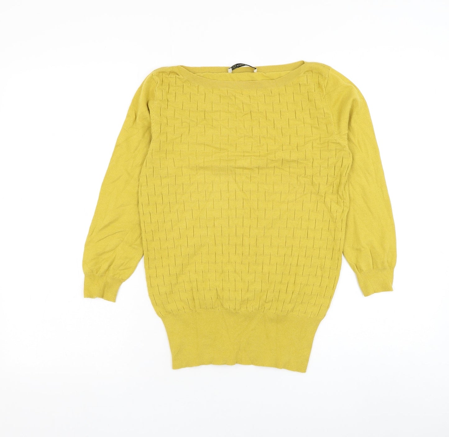 Womens UK Size XS Oasis Yellow Pullover Jumper