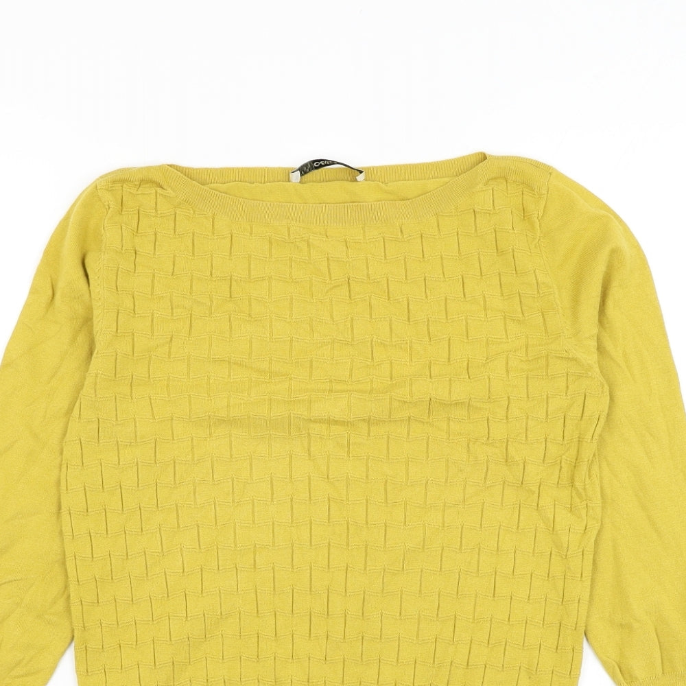 Womens UK Size XS Oasis Yellow Pullover Jumper