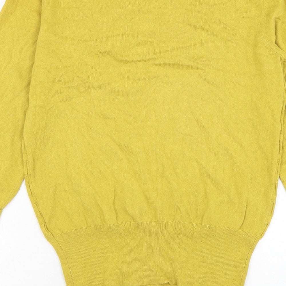 Womens UK Size XS Oasis Yellow Pullover Jumper