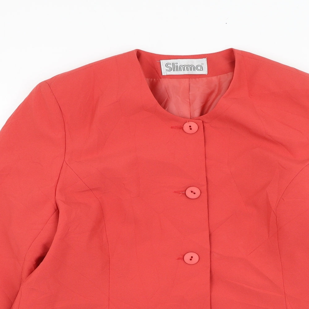 Womens UK Size 12 Slimma Pink Jacket