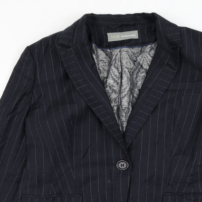 Womens UK Size 12 Marks and Spencer Blue Jacket