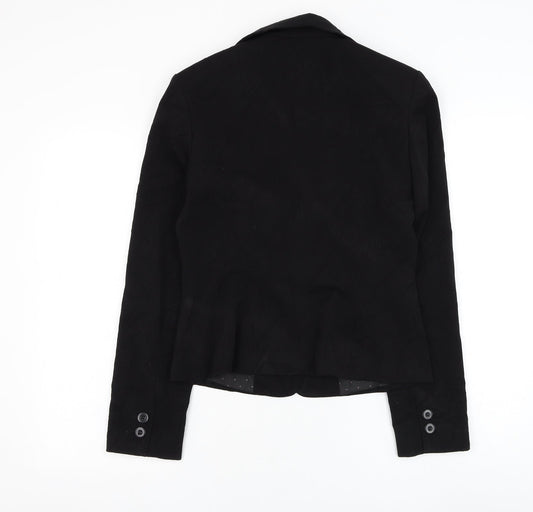 George Womens Black Jacket Blazer Size 10 Button