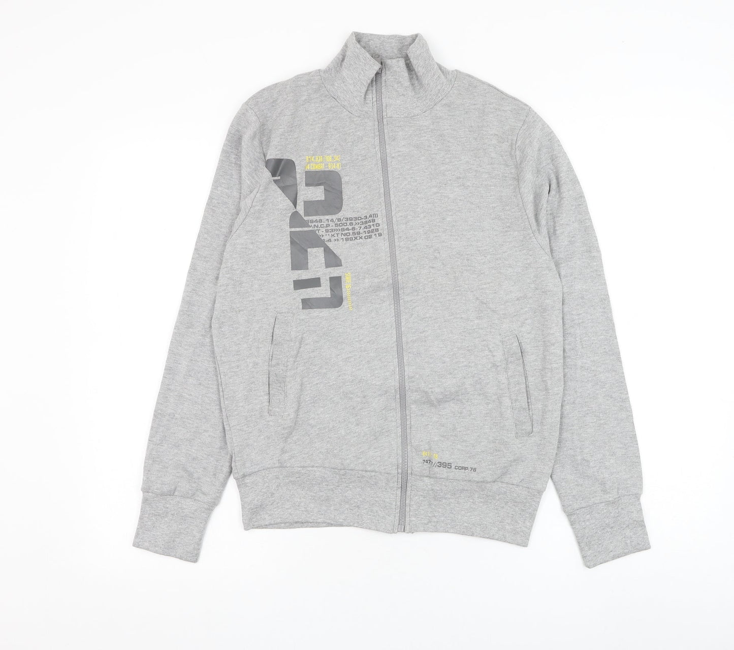 Crazy Kids Boys Grey Cotton Full Zip Sweatshirt Size 12 Years Zip