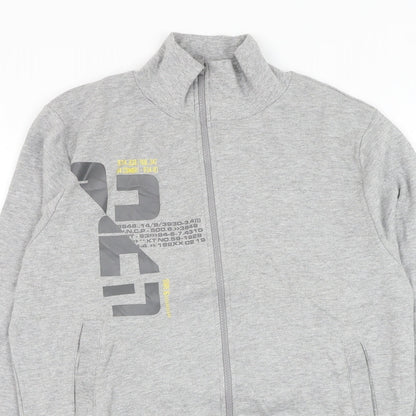 Crazy Kids Boys Grey Cotton Full Zip Sweatshirt Size 12 Years Zip