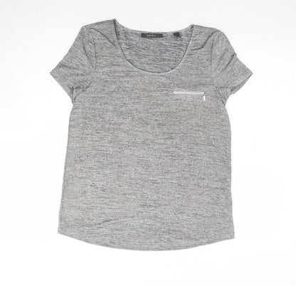 Womens UK Size S Espirit Grey Jersey T-Shirt