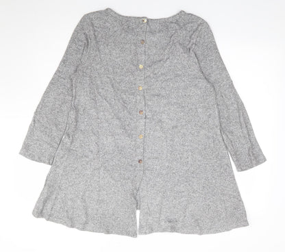 Womens UK Size XL COIN 1804 Grey Tunic Jumper