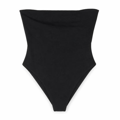 Womens UK Size M Topshop One-Piece Black Bodysuit