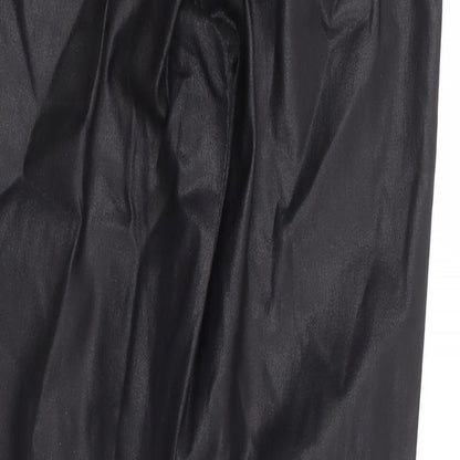 Urban Jeans Womens Black Cotton Trousers Size S L28 in Regular Zip