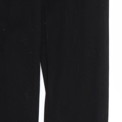 FC Jeans Womens Black Cotton Skinny Jeans Size 6 L32 in Extra-Slim Zip