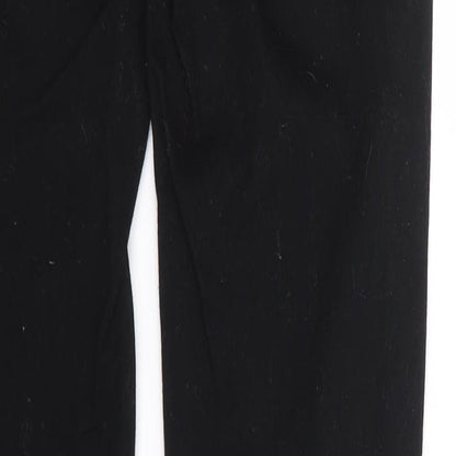 FC Jeans Womens Black Cotton Skinny Jeans Size 6 L32 in Extra-Slim Zip