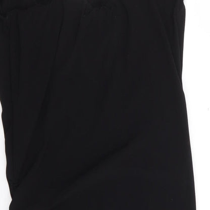 Womens UK Size 8 Cameo Rose Black Tunic Tank