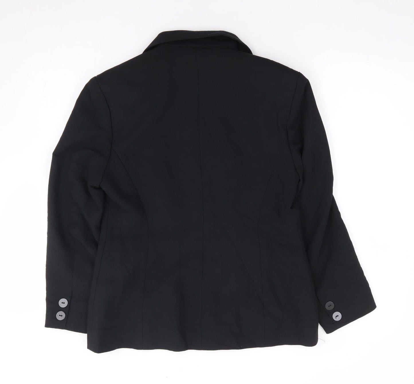 Berkertex Womens Black Polyester Jacket Suit Jacket Size 12