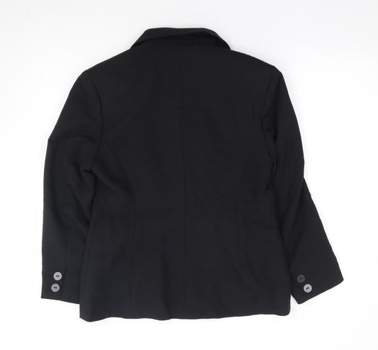 Berkertex Womens Black Polyester Jacket Suit Jacket Size 12