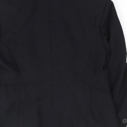 Berkertex Womens Black Polyester Jacket Suit Jacket Size 12