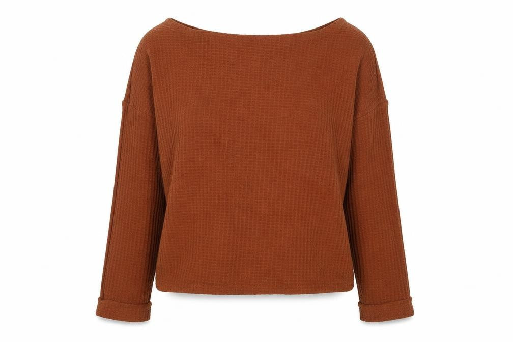 Womens UK Size M Preworn Brown Pullover Jumper