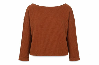 Womens UK Size M Preworn Brown Pullover Jumper
