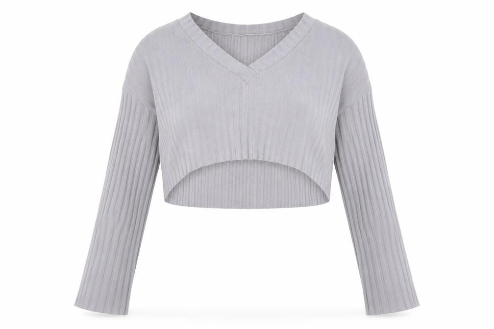 Womens UK Size 16 Missguided Grey Basic Blouse