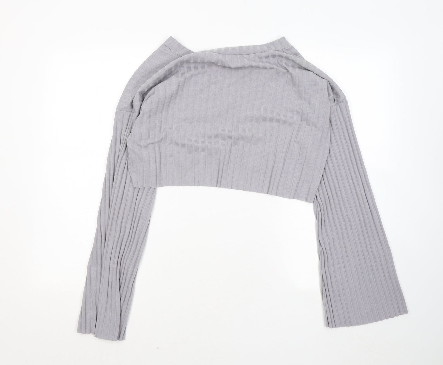 Womens UK Size 16 Missguided Grey Basic Blouse