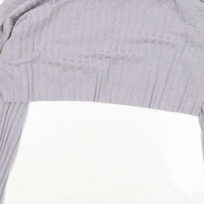 Womens UK Size 16 Missguided Grey Basic Blouse
