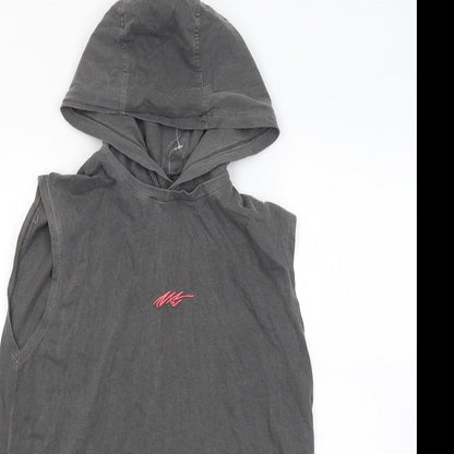 NEXT Girls Grey Cotton Pullover Hoodie Size 14 Years